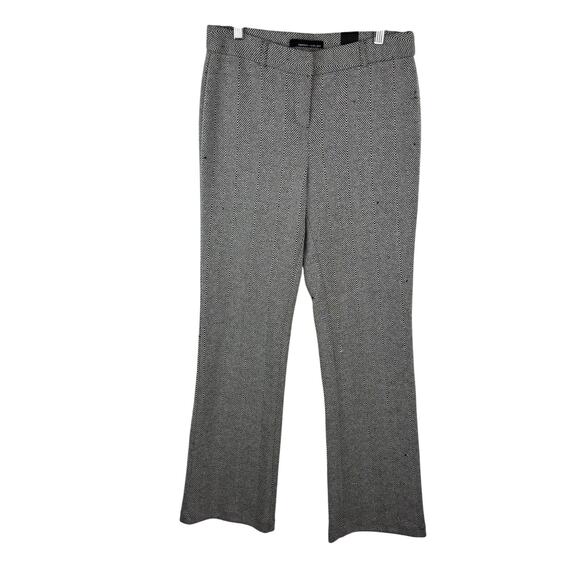 NWT Amanda + Chelsea Herringbone Pants Wide Leg Careerwear Women's 6 - Picture 1 of 8